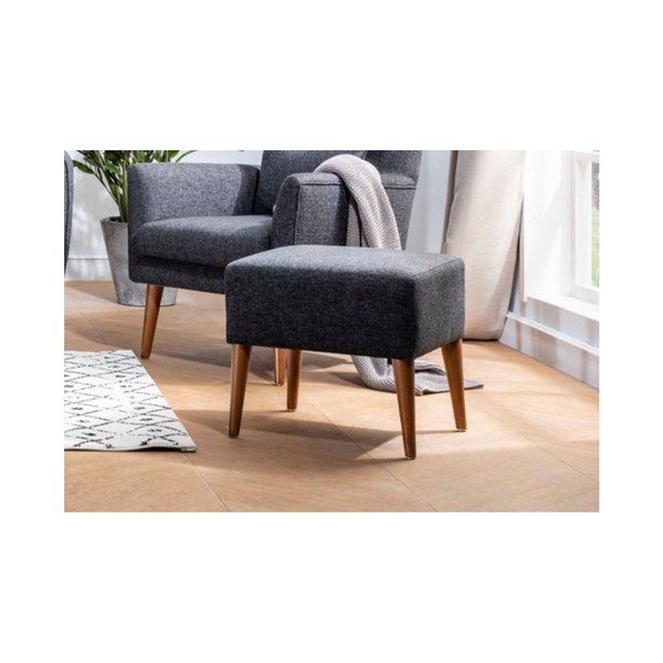Pouf Christina grigio scuro - Unique Design-image-1