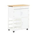 Isola da cucina in bambù su ruote 37x67 cm Harlow – Premier Housewares