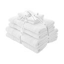 Set di asciugamani per viso e corpo tipo terry bianchi in cotone 6 pz Anti-Bacterial – Catherine Lansfield