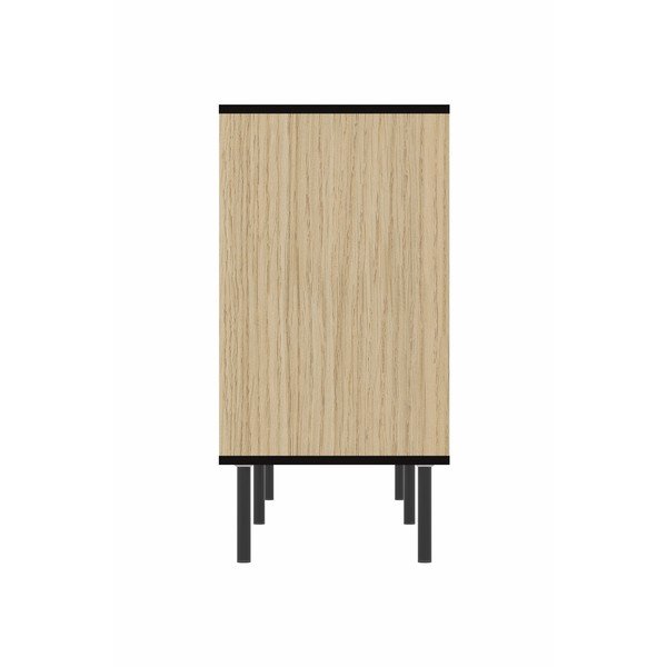 Cassettiera bassa nera in rovere 170x80 cm Lord - TemaHome-image-1