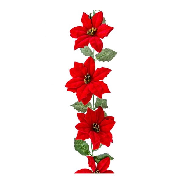 Ghirlanda natalizia 180 cm Poinsettia – Casa Selección-image-1