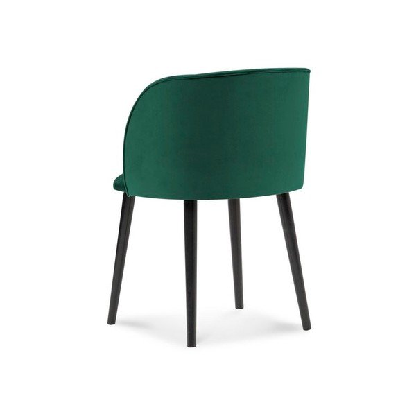 Sedia da pranzo verde bottiglia con rivestimento in velluto Aurora - Windsor & Co Sofas-image-2