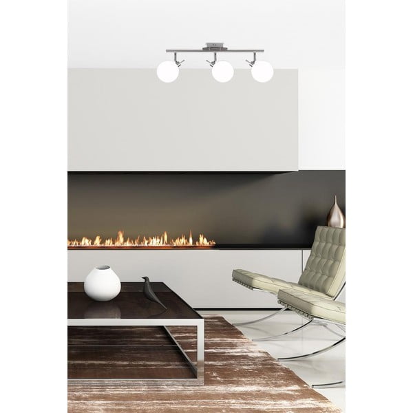 Lampada da soffitto in argento con paralume in vetro 12x62 cm Ghost - Candellux Lighting-image-2