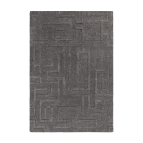 Tappeto in lana antracite 200x290 cm Maze - Asiatic Carpets