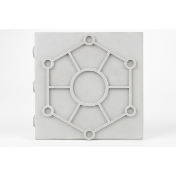 Vaso in cemento grigio chiaro Graphic - Zuiver-image-1