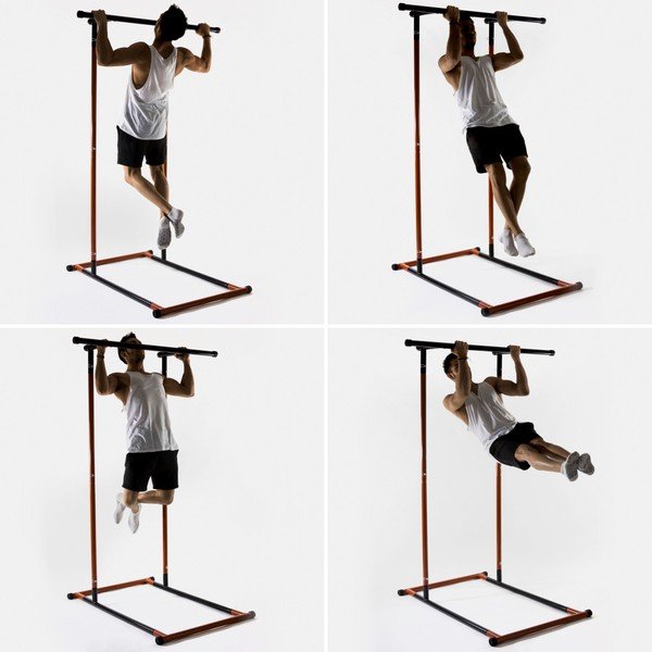 Barra per le trazioni con istruzioni per gli esercizi di fitness - InnovaGoods