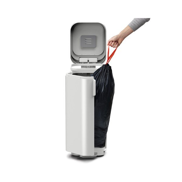 Cestino in acciaio a pedale beige da 40 l Porta - Joseph Joseph-image-3