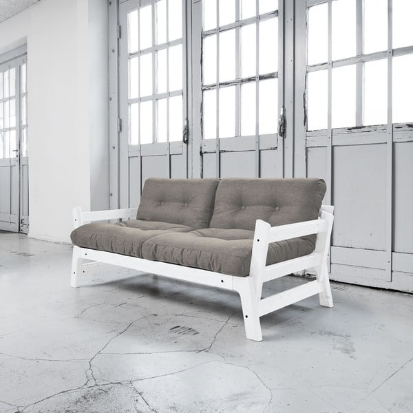 Rozkládací pohovka Karup Step White/Granite Grey