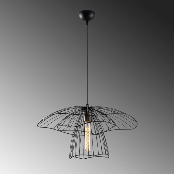 Lampadario nero ø 50 cm Farac – Opviq lights-image-3