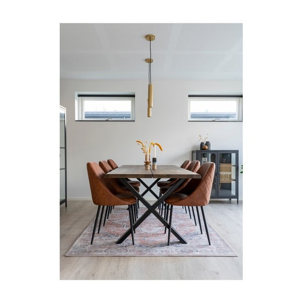 Tappeto blu e arancione 230x160 cm Havana - House Nordic-image-2