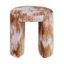 Sgabello marrone imbottito Charlie – WOOOD