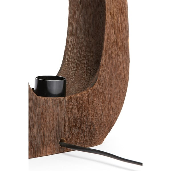 Lampada da tavolo marrone (altezza 30 cm) Kelafo - Light & Living-image-2