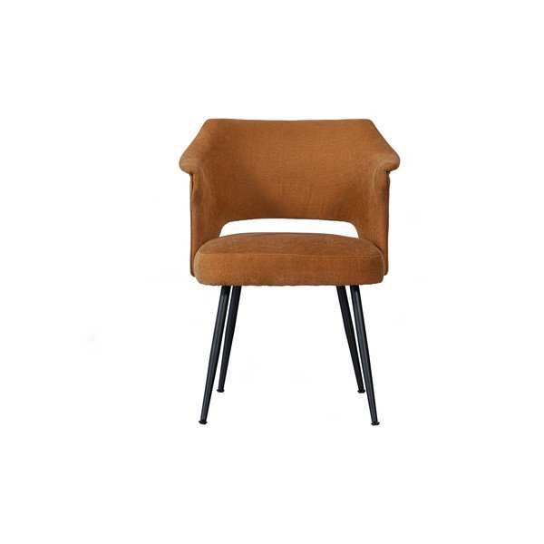 Sedie da pranzo in velluto giallo ocra in un set di 2 pezzi Sits - Basiclabel-image-2