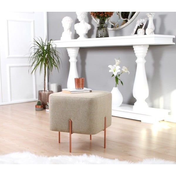 Sgabello beige Copper - Artie-image-2