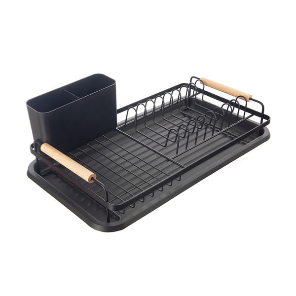 Scolapiatti nero in metallo 43x23,5 cm Radka – Orion-image-3