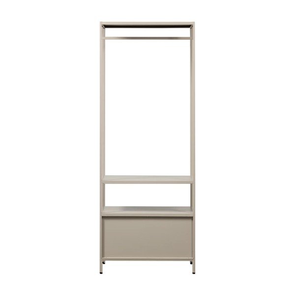 Armadio beige in metallo a giorno 70x185x54 cm Ferris – WOOOD-image-4