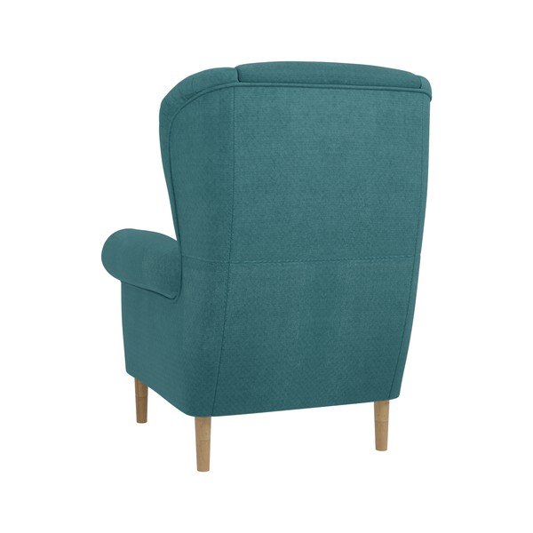 Poltrona con braccioli turchese Swan – Ropez-image-2