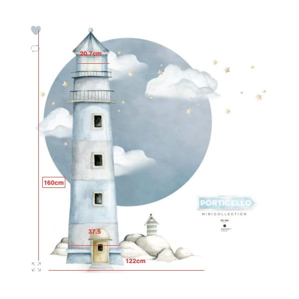 Adesivo murale Faro Lighthouse - Dekornik-image-2