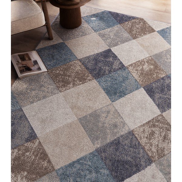 Tappeto blu/beige 160x235 cm Terrain – Hanse Home-image-1