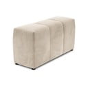 Bracciolo in velluto beige per divano componibile Rome Velvet - Cosmopolitan Design