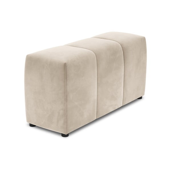 Bracciolo in velluto beige per divano componibile Rome Velvet - Cosmopolitan Design