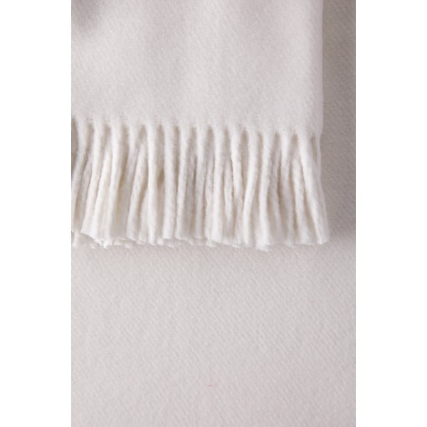 Plaid crema con basi di cotone, 140 x 180 cm Plain - Euromant-image-2