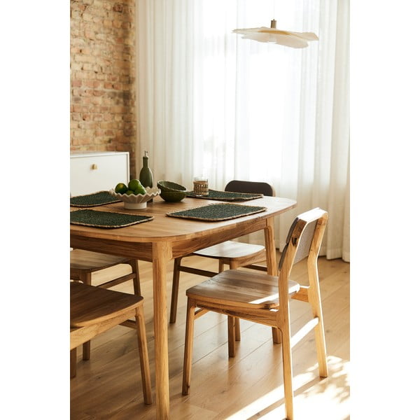 Tavolo da pranzo in rovere massiccio allungabile con estensione 100x200 cm Twig – The Beds-image-2