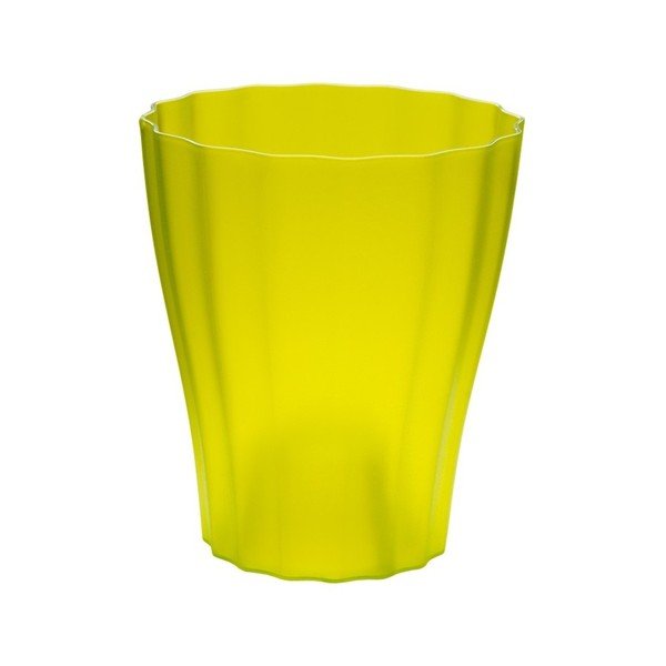Vaso trasparente verde Ola, ø 16,5 cm - Plastia