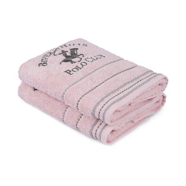 Set di 2 asciugamani rosa, 90 x 50 cm - Unknown