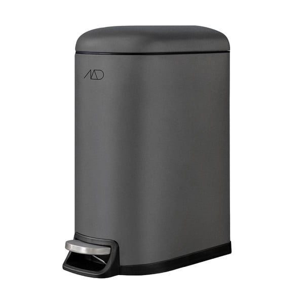 Cestino in metallo a pedale grigio scuro 10 l Walther - Mette Ditmer Denmark