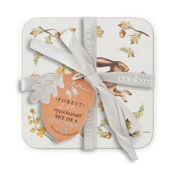 Set di sottobicchieri grigio tortora in sughero 4 pz Forest Fable – Cooksmart ®-image-2