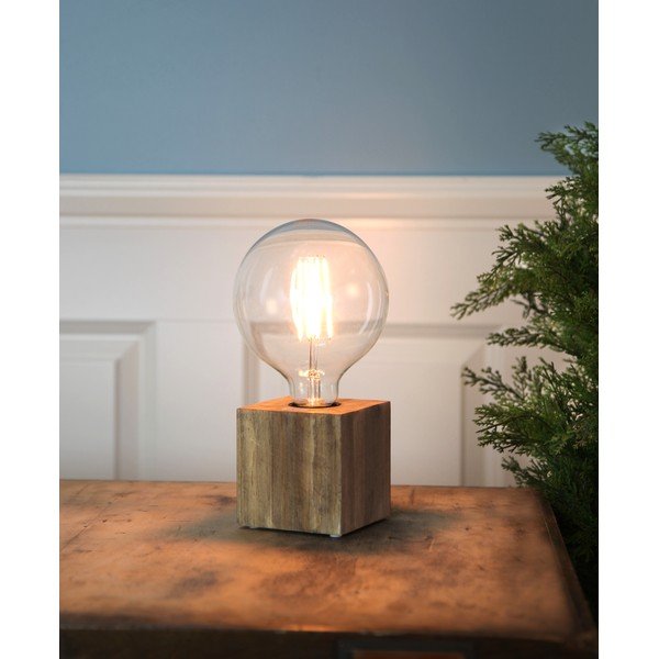 Piede di lampada marrone 9 cm Kub - Star Trading-image-3