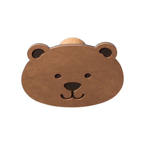 Gancio da parete marrone in acciaio Bear Dot Nupo – LIND DNA