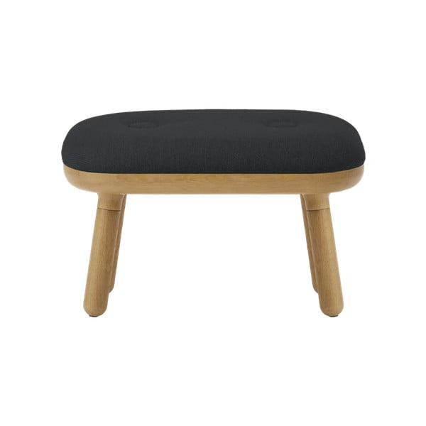 Sgabello color antracite/di colore naturale Paff Low – UMAGE-image-1