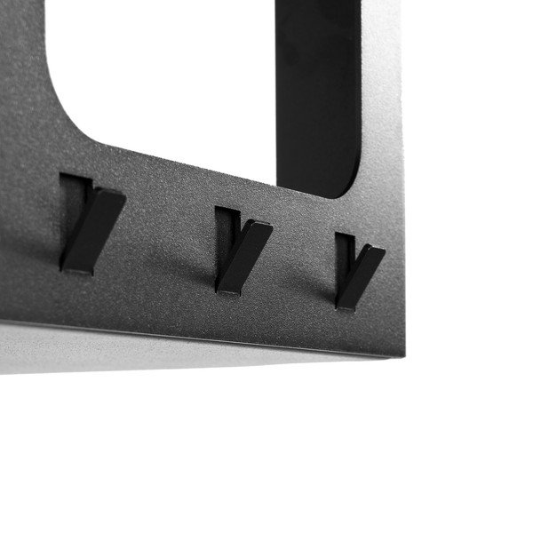 Attaccapanni da parete nero in acciaio con scaffale 100 cm Luno Small – Spinder Design-image-4