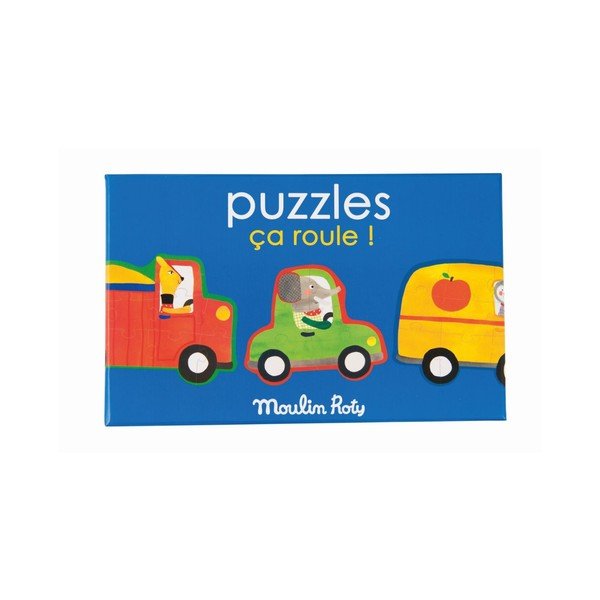 Puzzle per bambini Cars - Moulin Roty-image-1