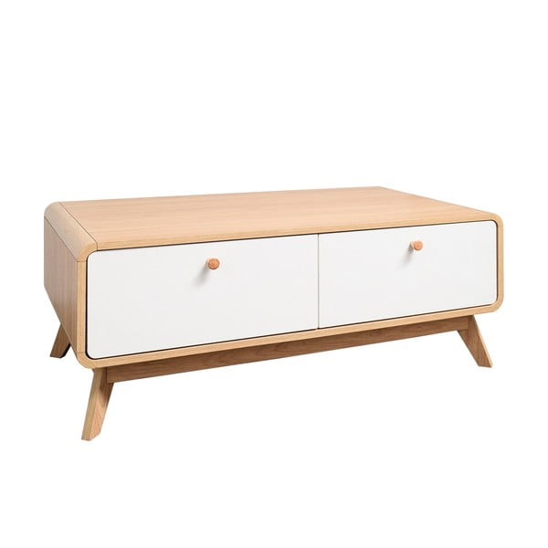 Mobile TV bianco effetto rovere 100x40 cm Cassie - Støraa-image-2