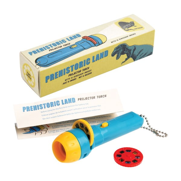 Proiettore tascabile per bambini con dinosauri , 16 immagini Prehistoric Land - Rex London-image-3