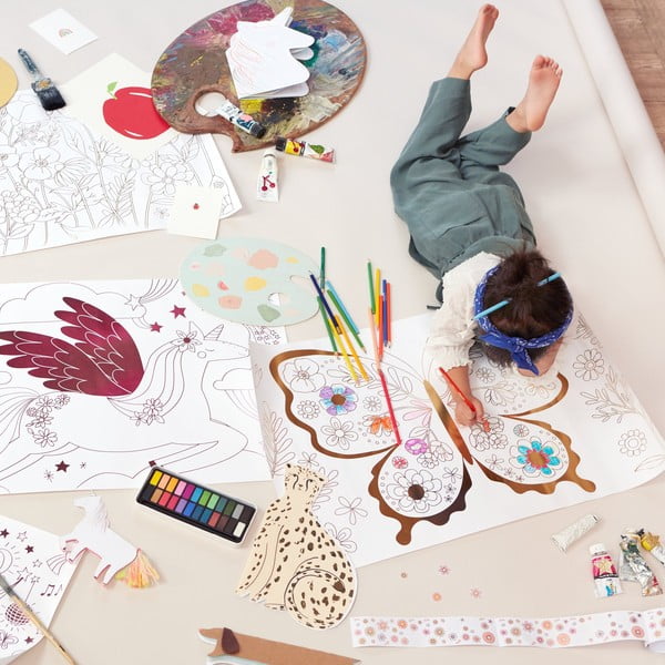 Pagine da colorare Butterfly - Meri Meri-image-1