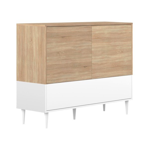 Cassettiera bassa con ante in rovere Horizon - TemaHome-image-1