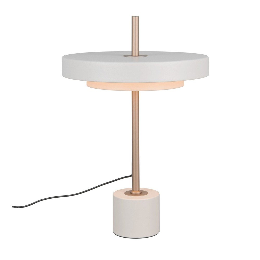 Lampada da tavolo LED avorio con intensità regolabile (altezza totale 45,5 cm) Keaton – Trio | Abat-jour e lampade da tavolo