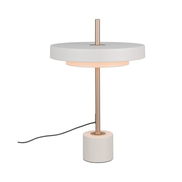 Lampada da tavolo LED avorio con intensità regolabile (altezza totale 45,5 cm) Keaton – Trio