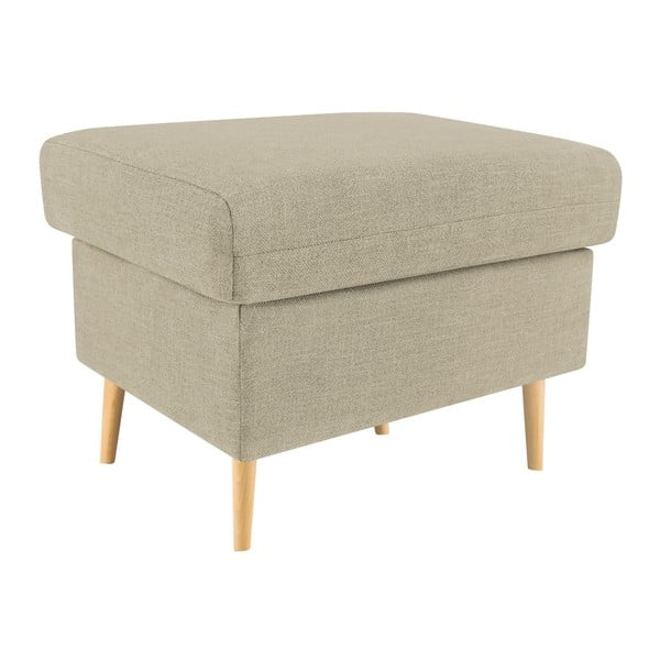 Poggiapiedi beige Iris - Mazzini Sofas-image-3
