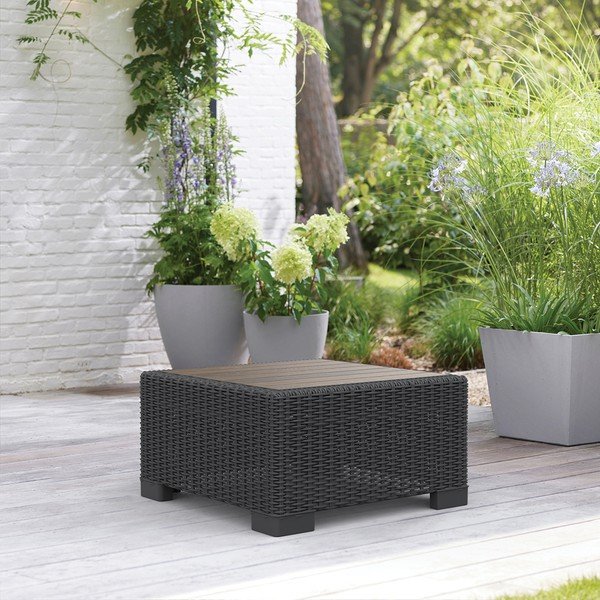 Tavolino da giardino in plastica 68x68 cm California – Keter-image-1