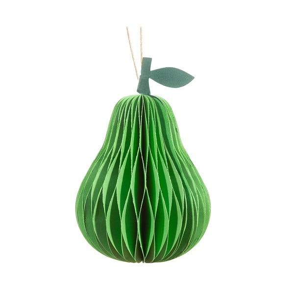 Decorazione per albero di natale in carta fatta a mano ø 7 cm Pear Honeycomb – Sass & Belle