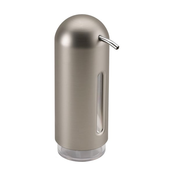 Dispenser di sapone in plastica argento 350 ml Penguin - Umbra