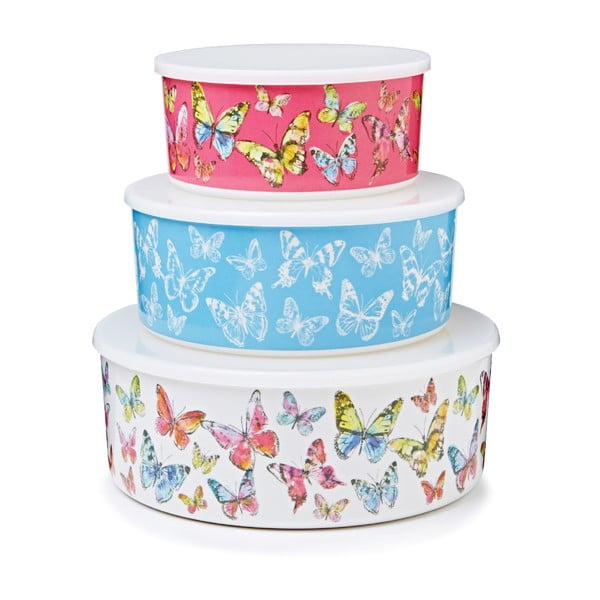Sada 3 boxů Cooksmart Butterfly