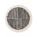 Tappeto da interno/esterno rotondo nero/color crema ø 200 cm Haringey Bounds – Ted Baker