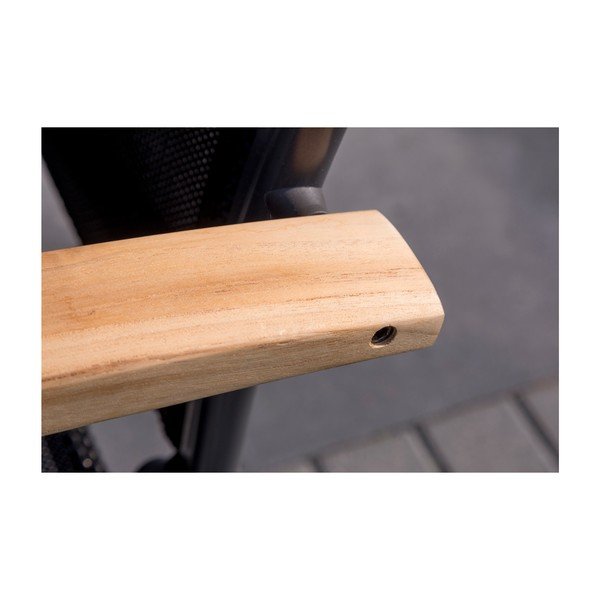 Sedia da giardino regolabile con braccioli in teak Alice - Hartman-image-2