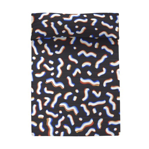 Copriletto nero trapuntato 270x260 cm Next - Aware-image-2